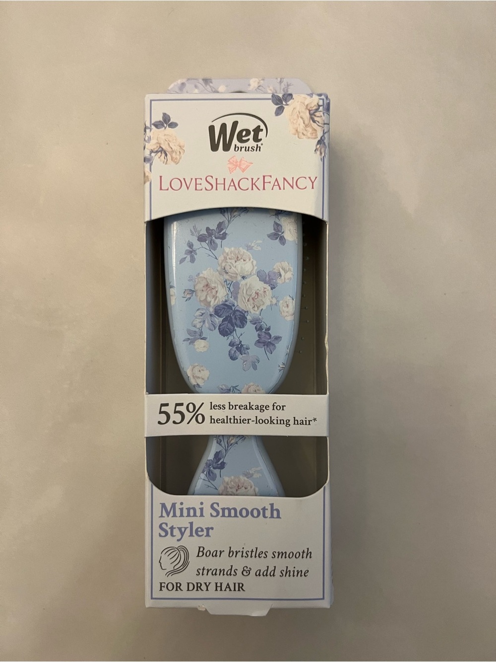 Wet Brush x LoveShackFancy Mini Smooth Styler Hair Brush – Blue Floral